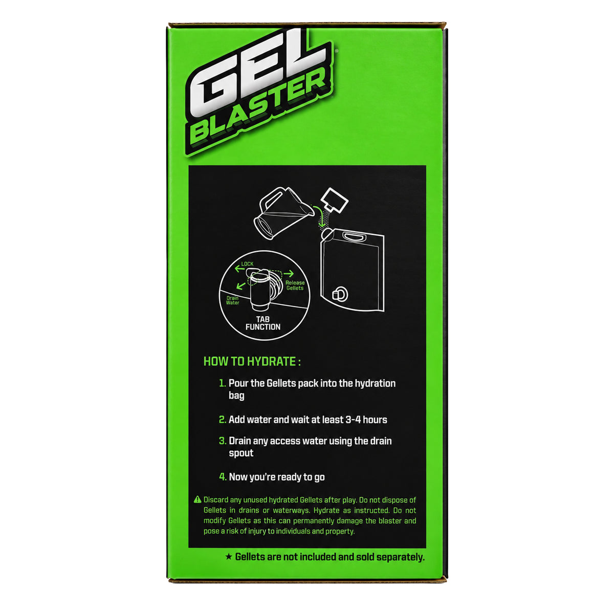 HydroRig Reusable Hydration Bag (30,000 Gellet Capacity)
