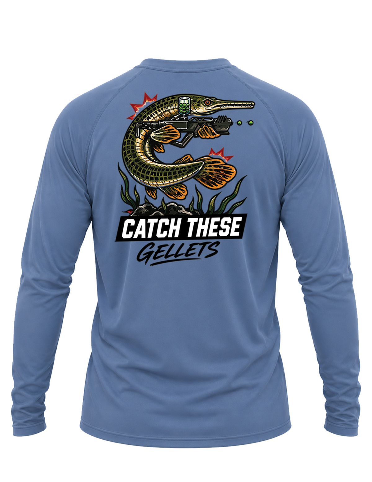 Gel Blaster "Catch These Gellets" Gar Performance Long-Sleeve Shirt
