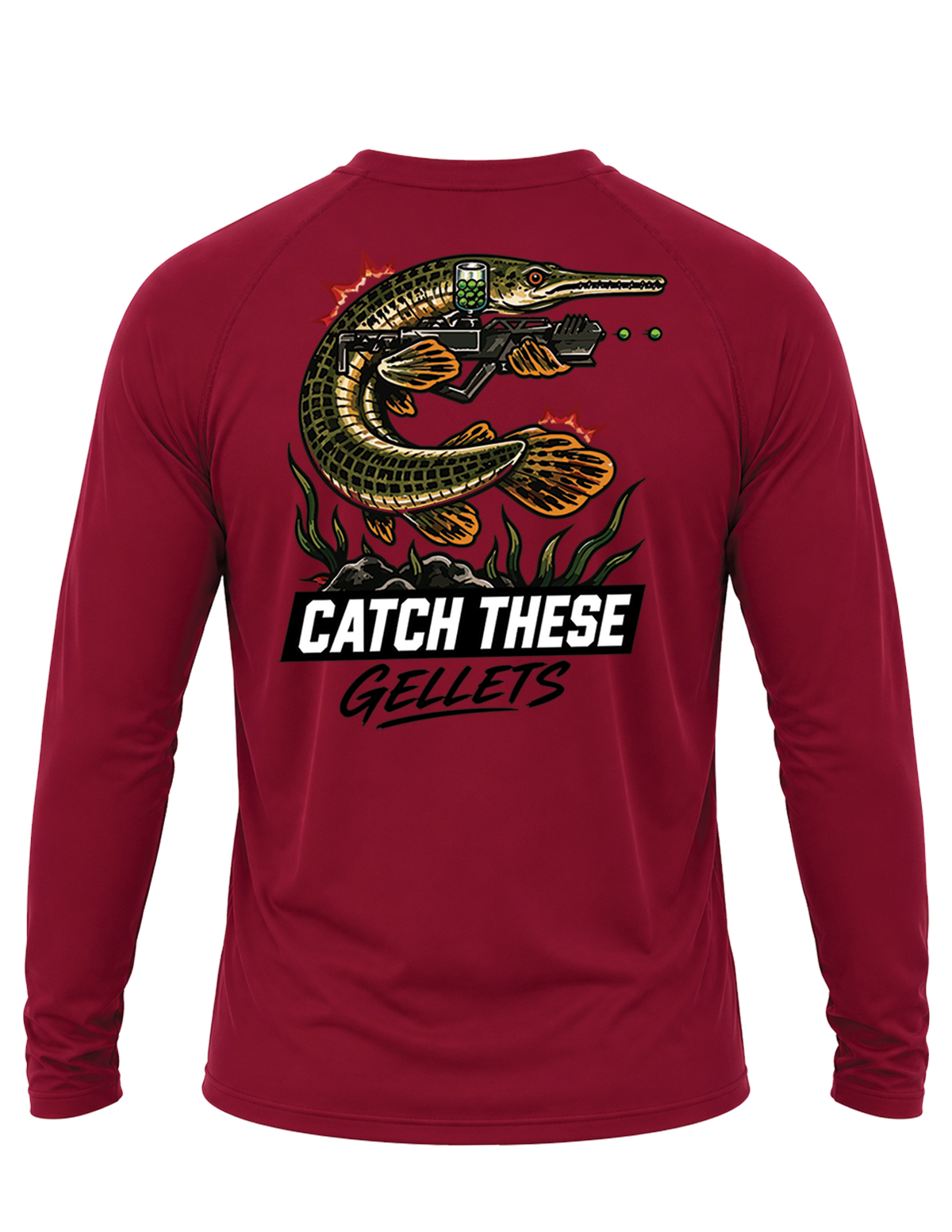 Gel Blaster "Catch These Gellets" Gar Performance Long-Sleeve Shirt