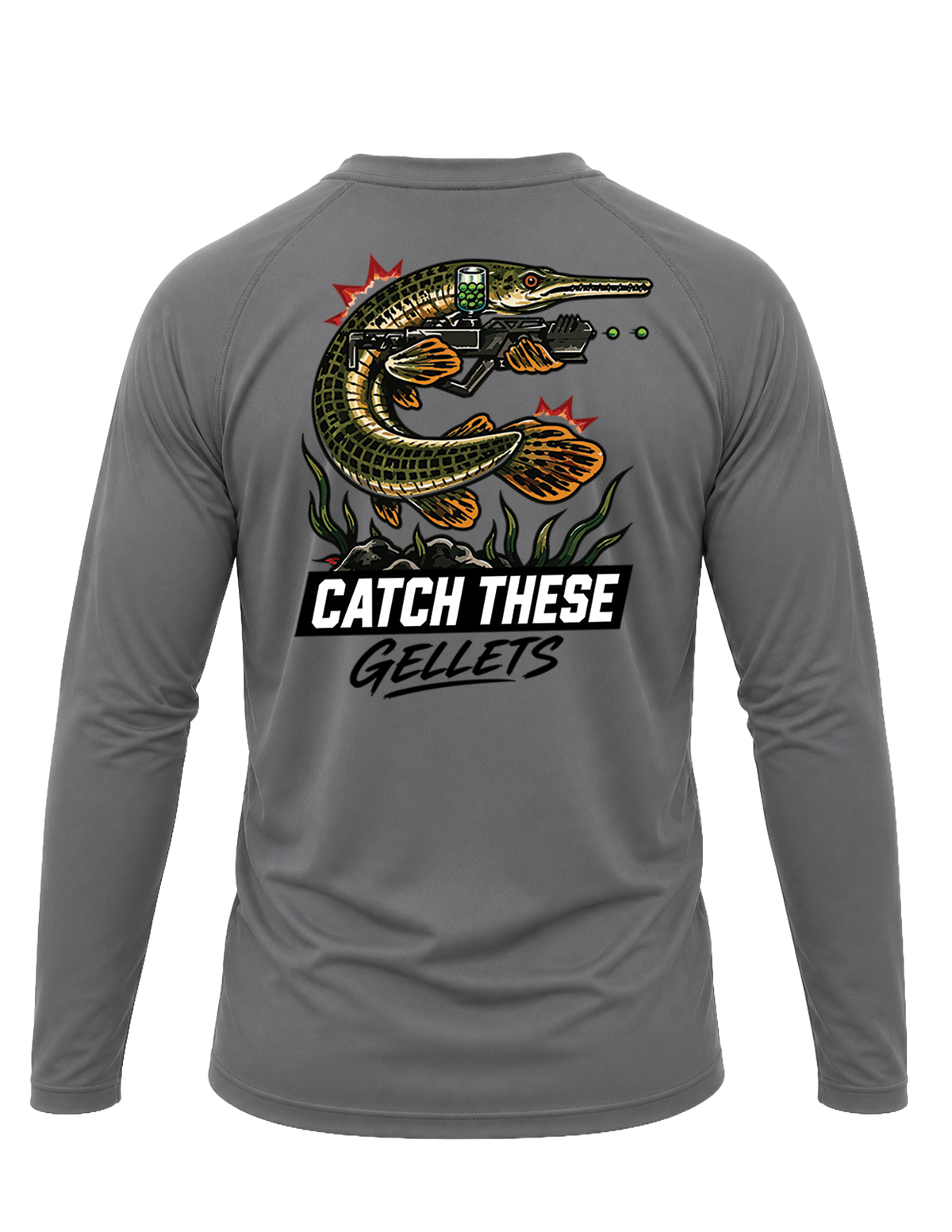 Gel Blaster "Catch These Gellets" Gar Performance Long-Sleeve Shirt