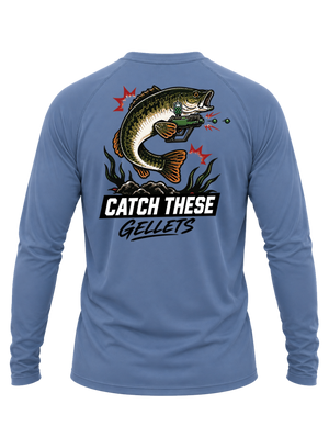 Gel Blaster "Catch These Gellets" Bass Performance Long-Sleeve Shirt